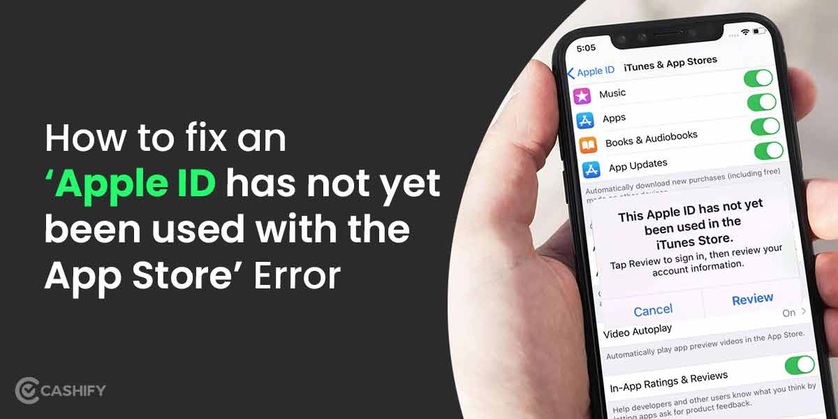 How To Fix 'Apple ID Not Yet Been Used With App Store & iTunes' Issue