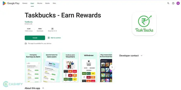 TaskBucks money earning apps