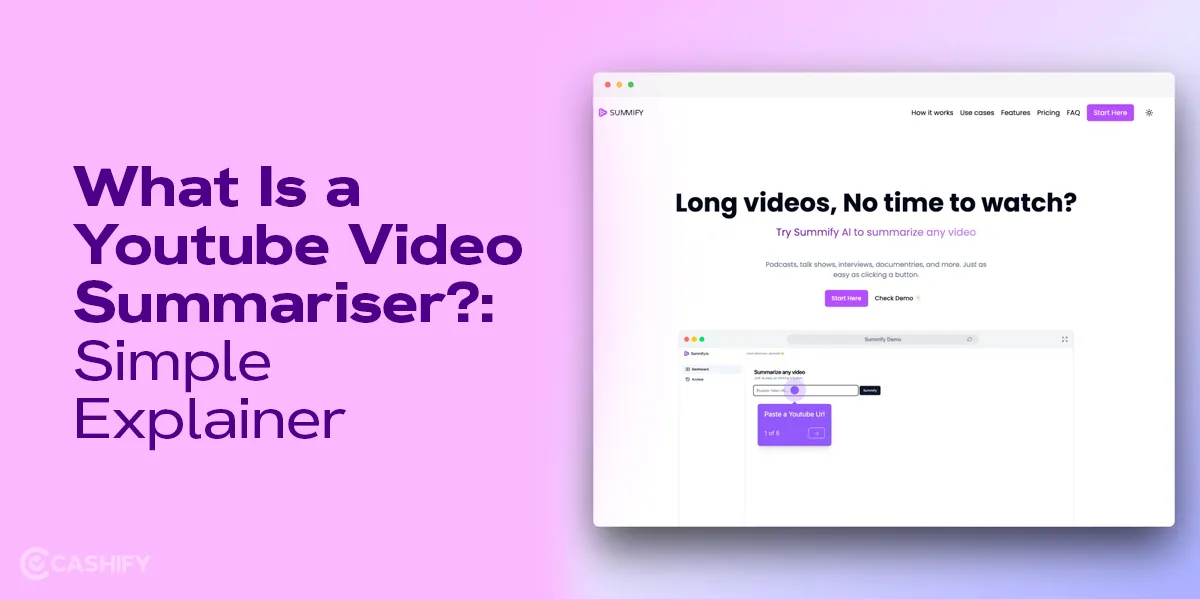 What Is a Youtube Video Summariser?: Simple Explainer | Cashify Blog