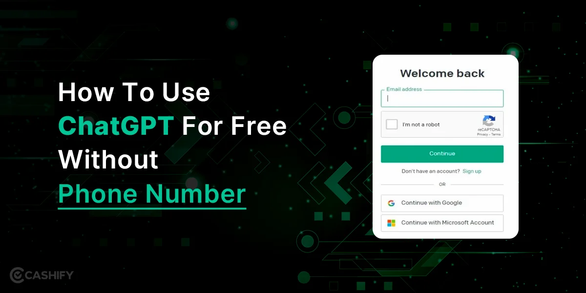 chatgpt without phone number