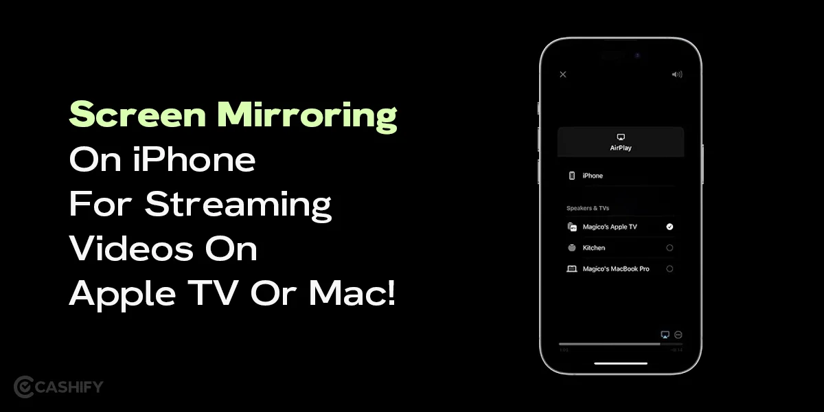 How To Do Screen Mirroring On iPhone For Streaming Videos On Apple TV ...